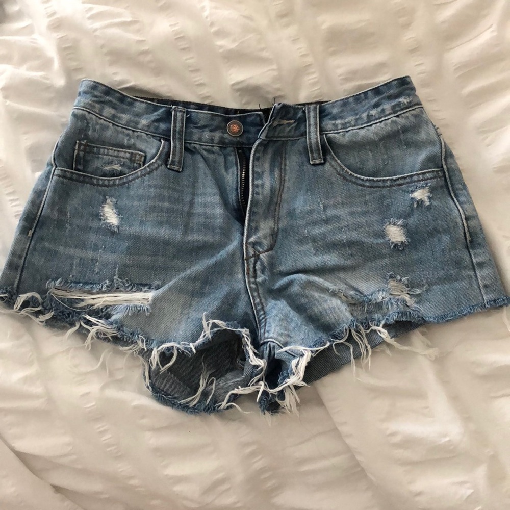 Denim jean shorts